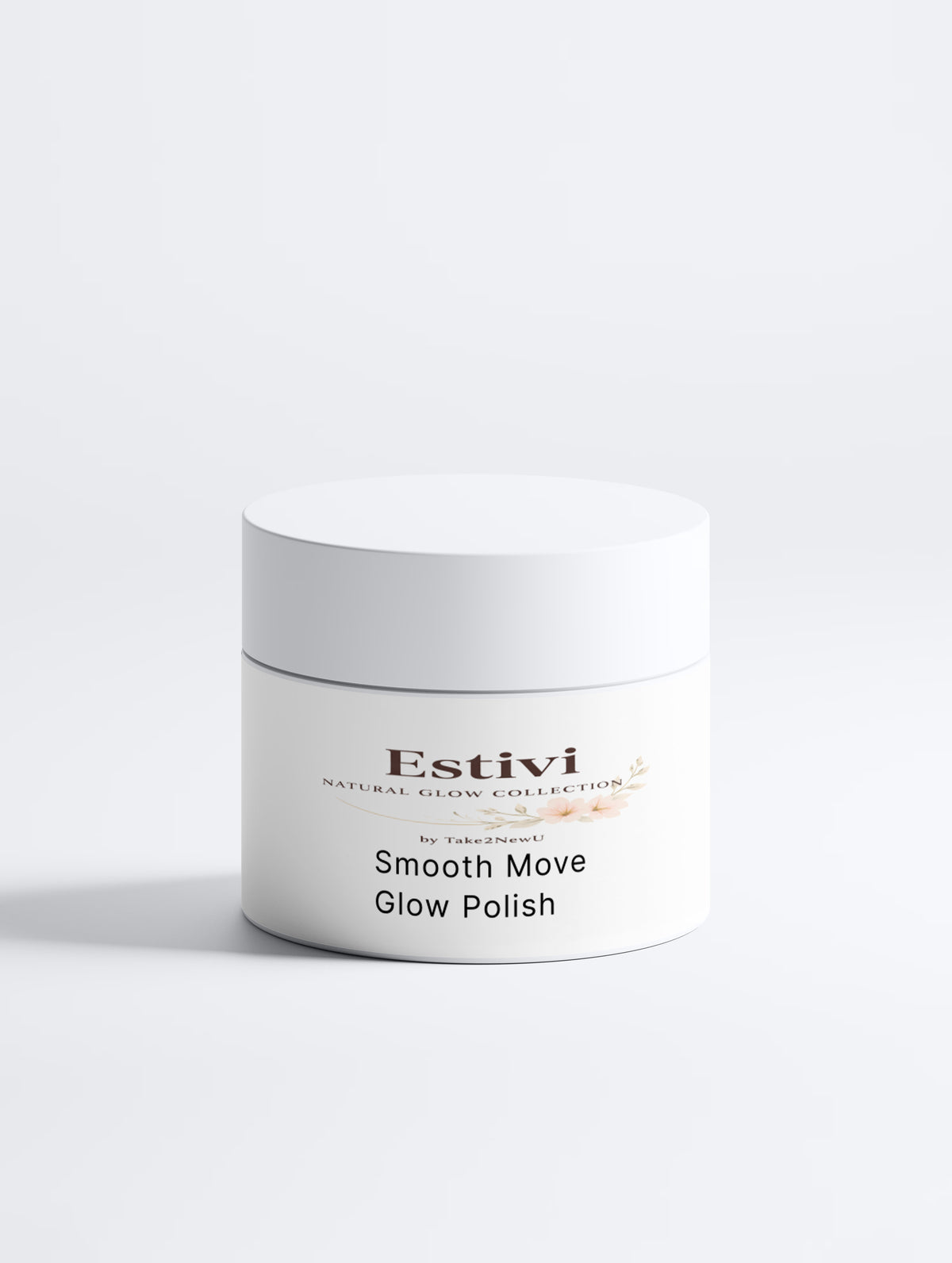 Estivi Smooth Move Glow Polish branded jar
