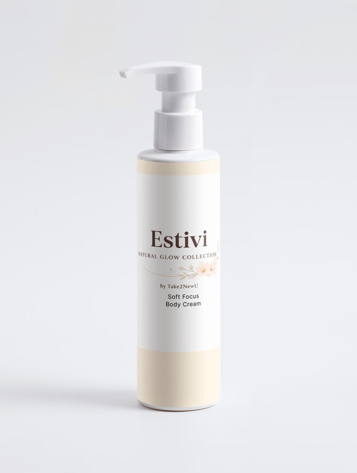 Estivi Soft Focus Body Cream branded pump bottle