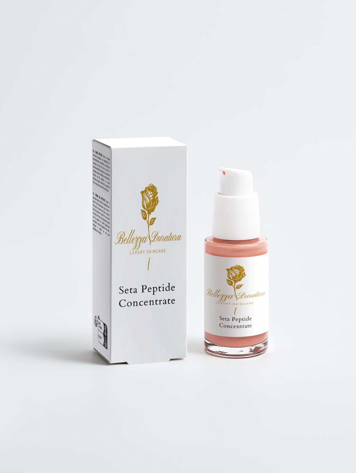 Bellezza Duratura Seta Peptide Concentrate supplier packaging